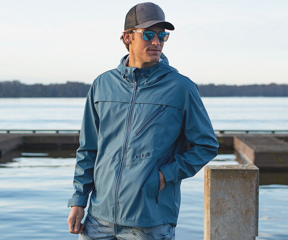 Men's Water Resistant Fishing Rain Jacket