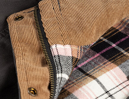 Corduroy accents