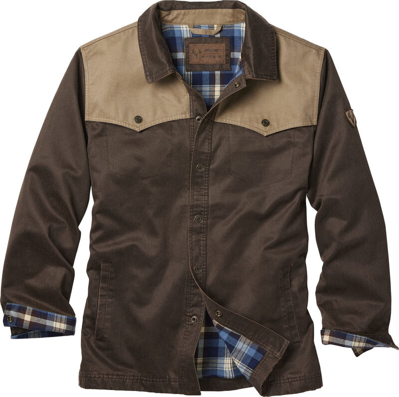 Men's Lonestar Waxed Canvas Shirt Jacket image number 0