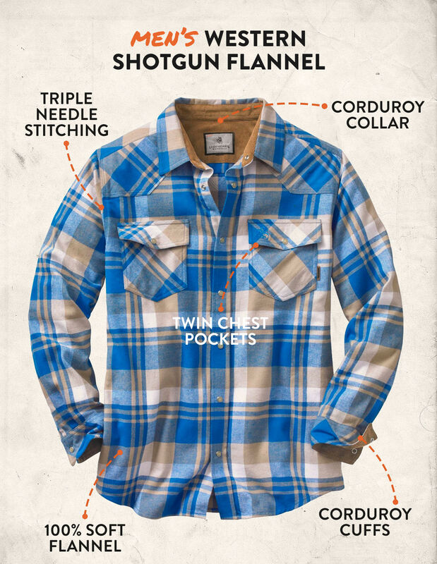 Men's Stockyards Shotgun Western Flannel Shirt image number 3