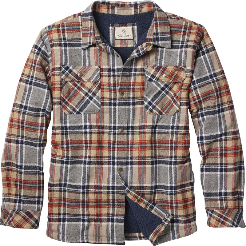 Men's Deer Camp Berber Lined Flannel Shirt Jacket image number 0