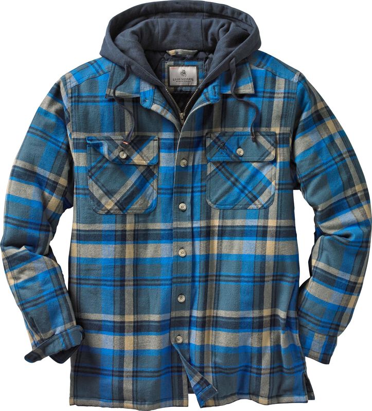 Men's Maplewood Hooded Flannel Shirt Jacket image number 2