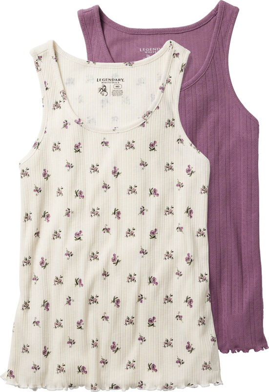 Women's Two Pack Knit Tank Tops image number 4