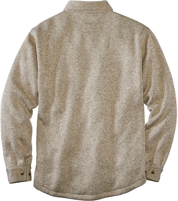 Men's Camp Rebel Sherpa Lined Sweater Fleece Shirt Jacket image number 1