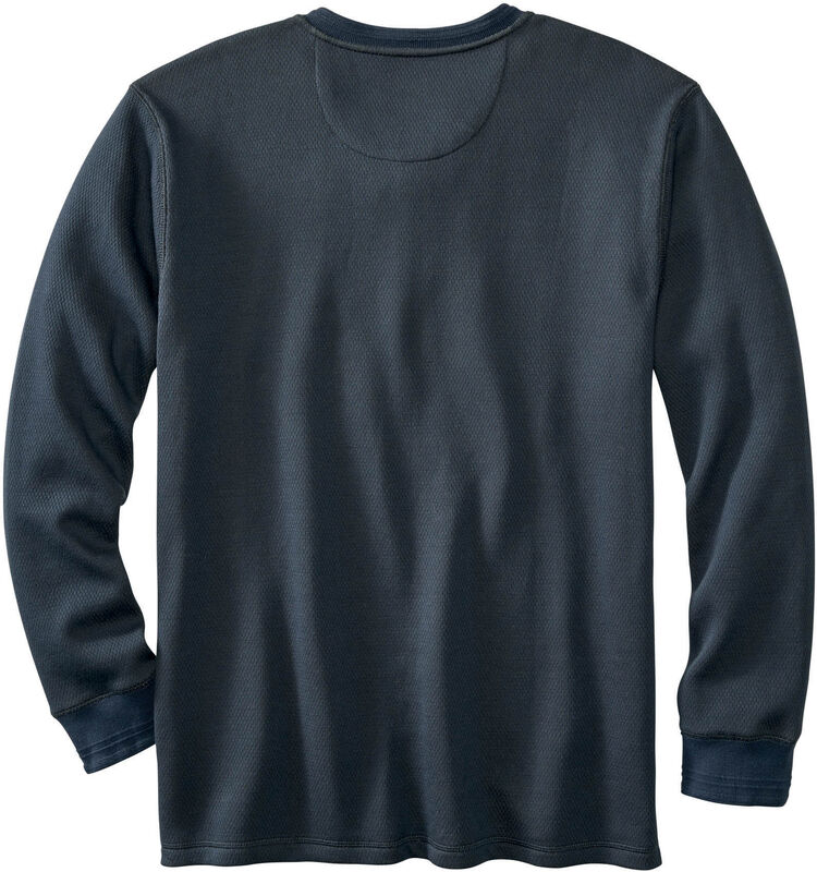 Men's Tough as Buck Double Layer Thermal Henley Shirt image number 1