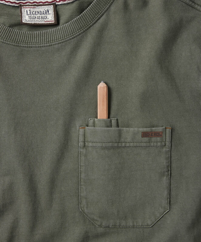 Men's Tough As Buck Long Sleeve Pocket T-Shirt image number 2
