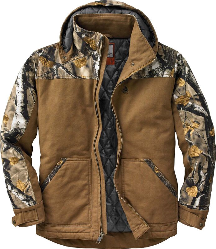 Men's Canvas Cross Trail Big Game Camo Workwear Coat image number 0