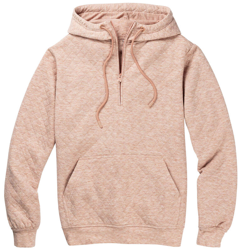 Women's 1/2 Zip Performance Quilted Comfort Hoodie image number 0