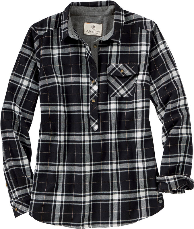 Women's Firelight Popover Flannel Tunic Top image number 0