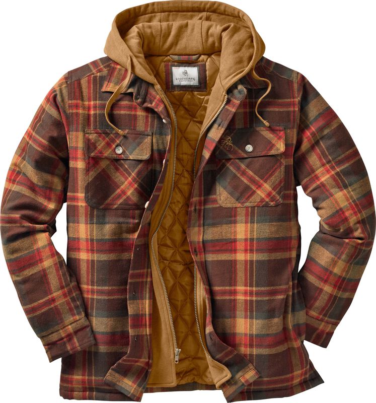 Men's Maplewood Hooded Flannel Shirt Jacket image number 0