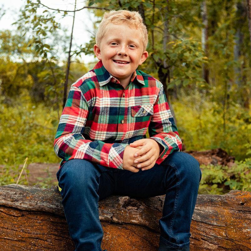 Youth Lumberjack Flannel Shirt image number 2