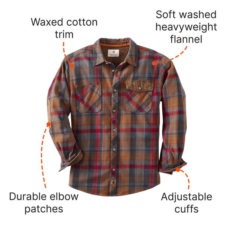 Men's Harbor Heavyweight Flannel Shirt image number 3