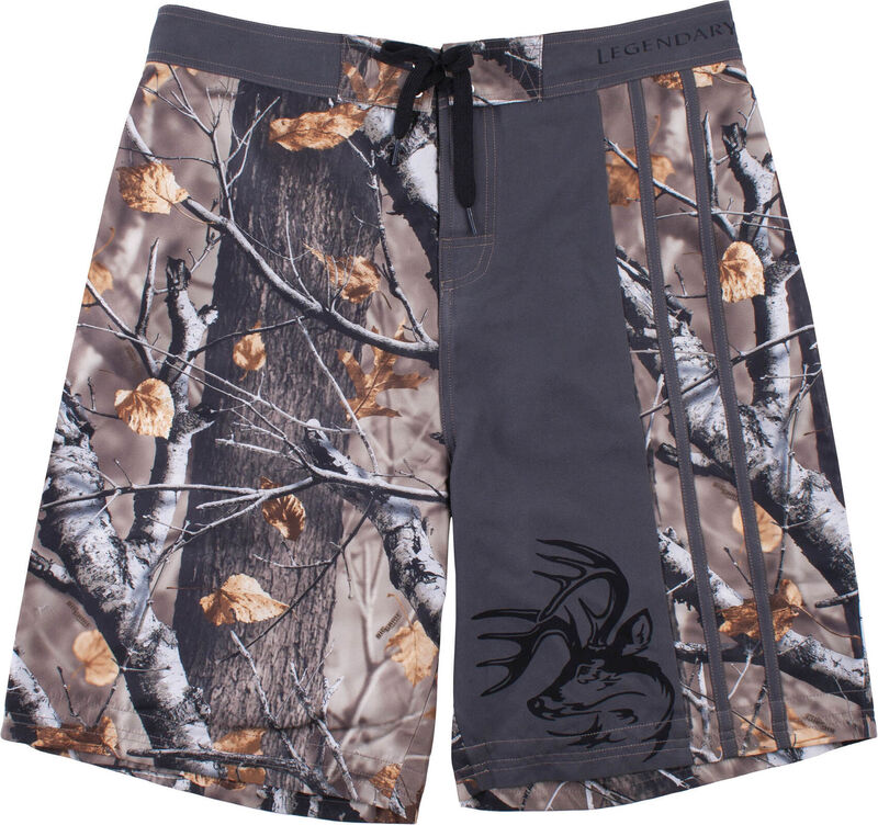 Men's Fully Lined Lakeside Camo Swim Trunks image number 0