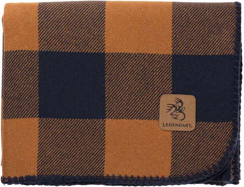 Cozy Wool Plaid Cabin Blanket image number 1