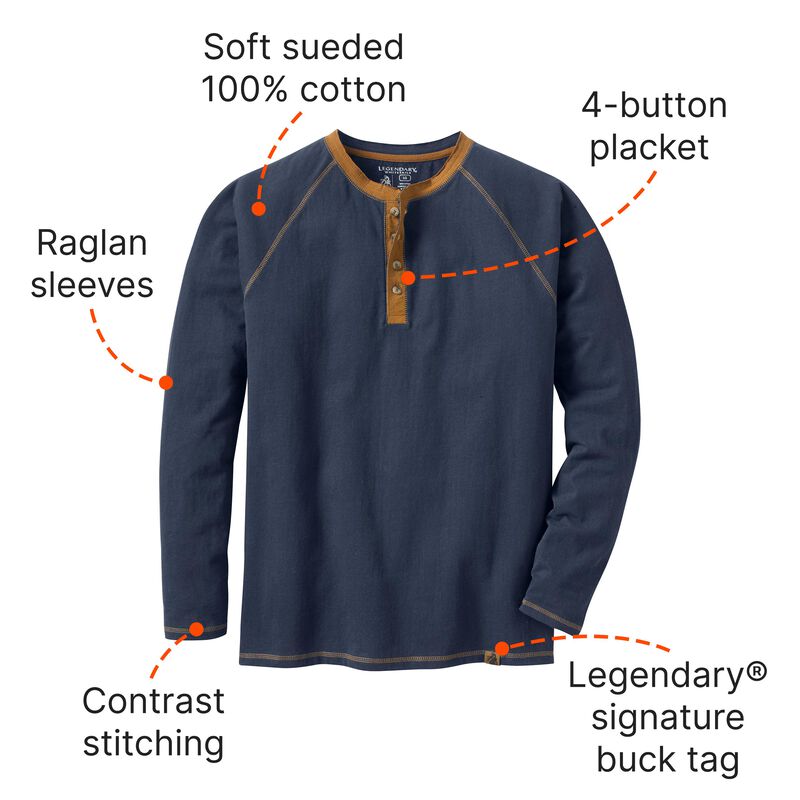 Men's Recluse Raglan Henley Shirt image number 4