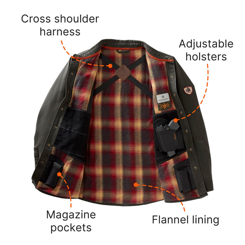 Men's Concealed Carry Journeyman Shirt Jacket image number 5