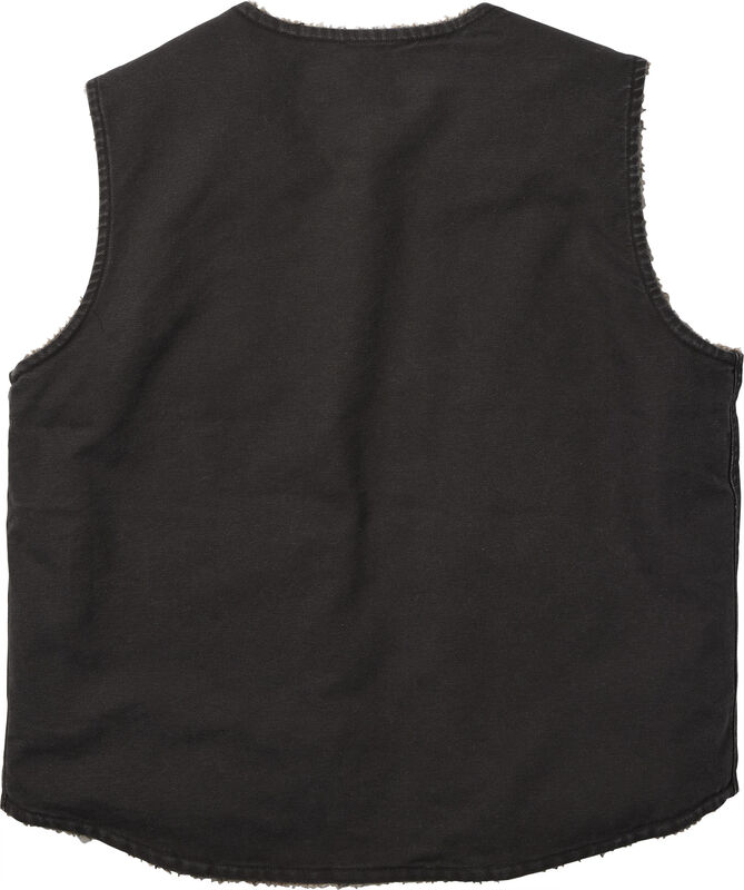 Men's Stockyards Cooper Berber Lined Zip Front Canvas Vest image number 1