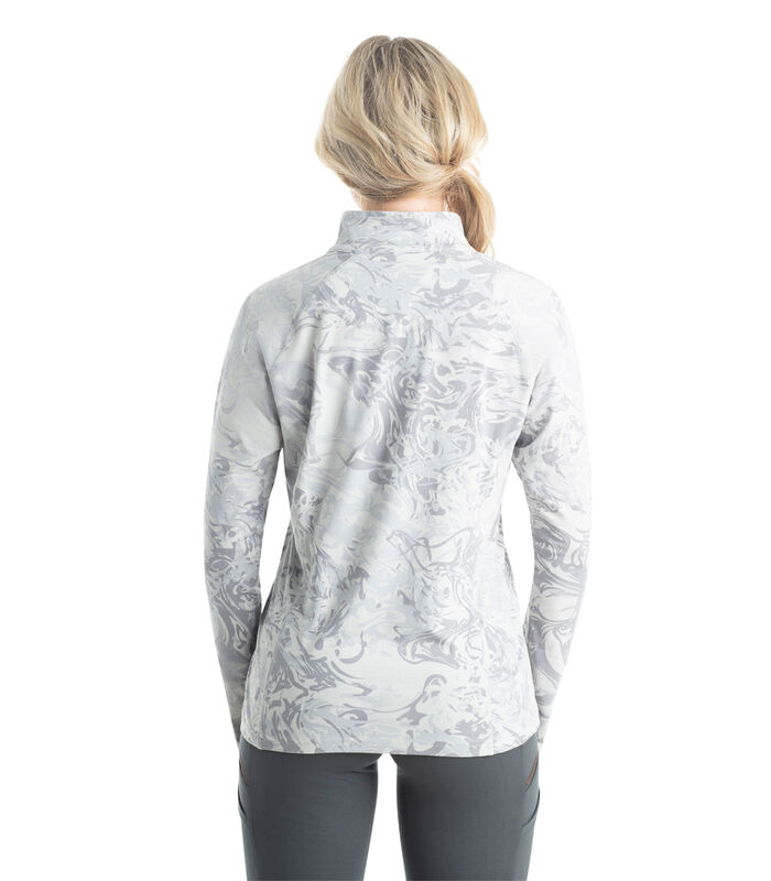 Women's 1/4-Zip Jersey Performance Pull Over Long Sleeve Shirt image number 1