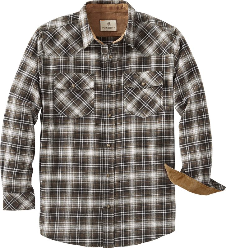 Men's Stockyards Shotgun Western Flannel Shirt image number 0