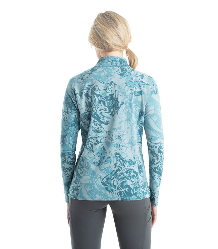 Women's 1/4-Zip Jersey Performance Pull Over Long Sleeve Shirt image number 1