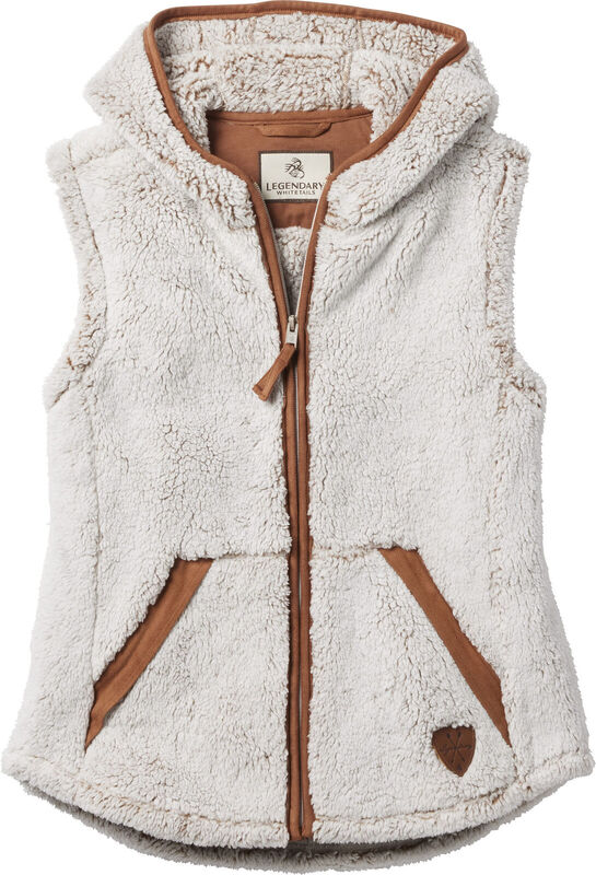 Women's Fuzzy Hide Fleece Hooded Vest image number 0