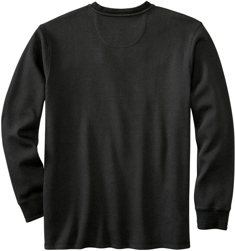 Men's Tough as Buck Double Layer Thermal Henley Shirt image number 2