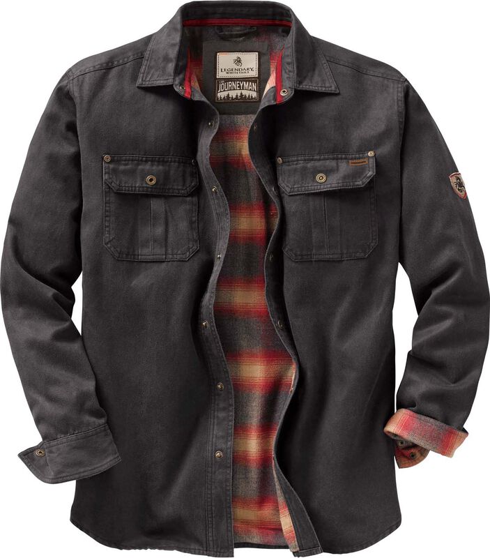 Men's Journeyman Flannel Lined Shirt Jacket image number 0