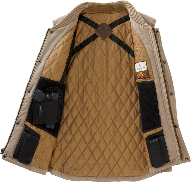 Men's Concealed Carry Canvas Cross Trail Vest image number 3