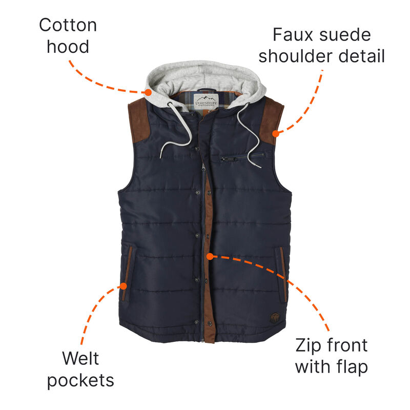 Men's Legendary Outdoors Scrambler Puffer Vest image number 5
