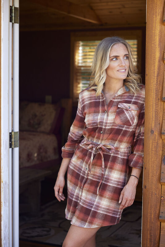 Women's Open Spaces Flannel Dress image number 4