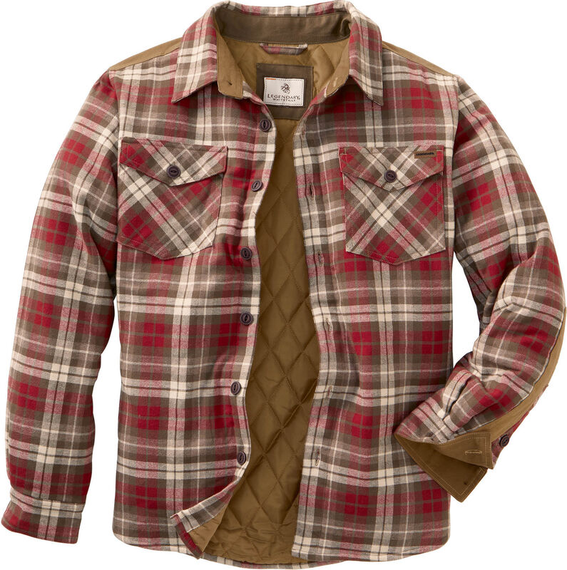 Men's Woodsman Quilted Flannel Shirt Jacket image number 0