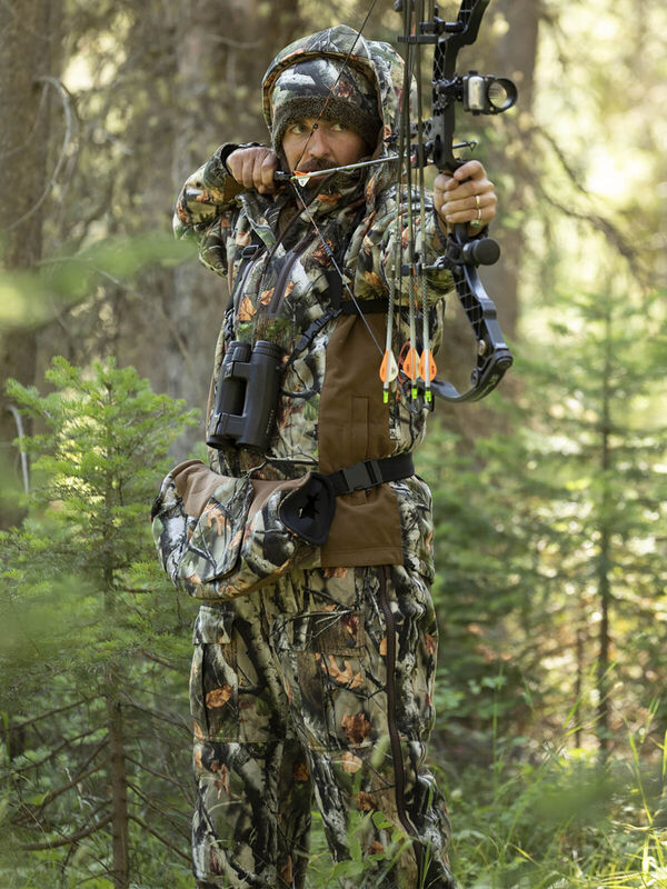 Men's HuntGuard Big Game Camo Reflextec Hunting Bibs image number 2