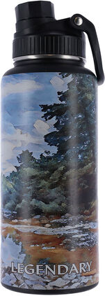 Legendary Painted Landscape Scene 32 oz Water Bottle