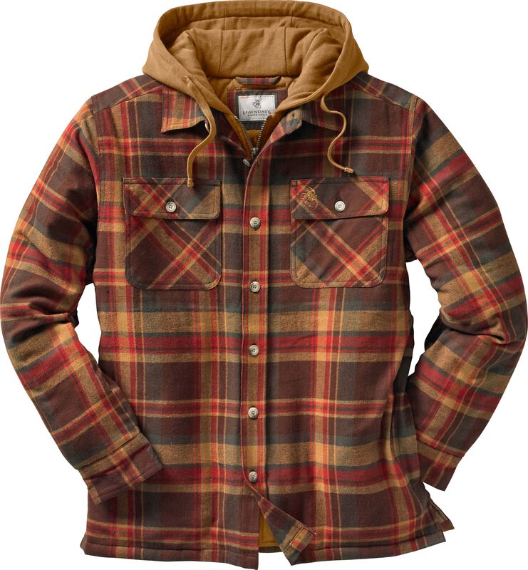 Men's Maplewood Hooded Flannel Shirt Jacket image number 2