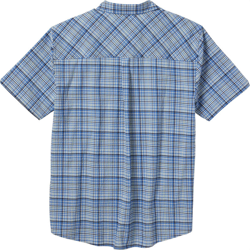 Men's Textured Stretch Woven Plaid Short Sleeve Shirt image number 2