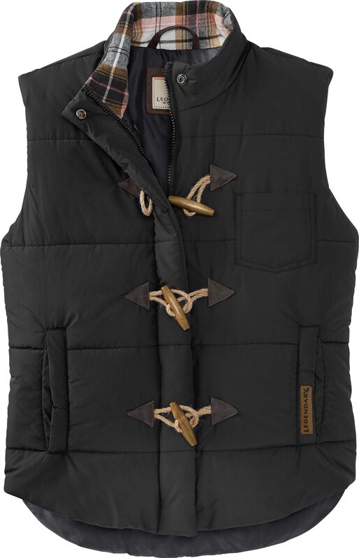 Women's Quilted Toggle Puffer Vest image number 0