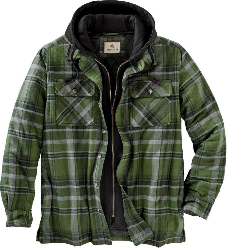 Men's Maplewood Hooded Flannel Shirt Jacket image number 0