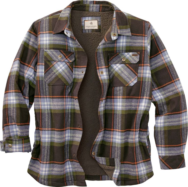 Men's Deer Camp Berber Lined Flannel Shirt Jacket image number 0