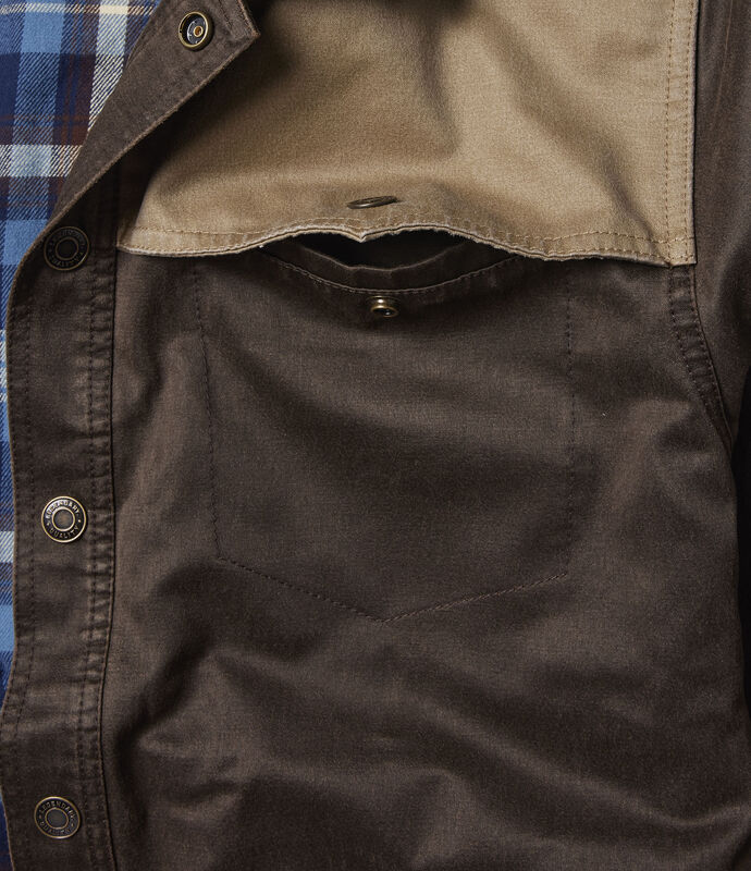 Men's Stockyards Lonestar Waxed Canvas Shirt Jacket image number 4