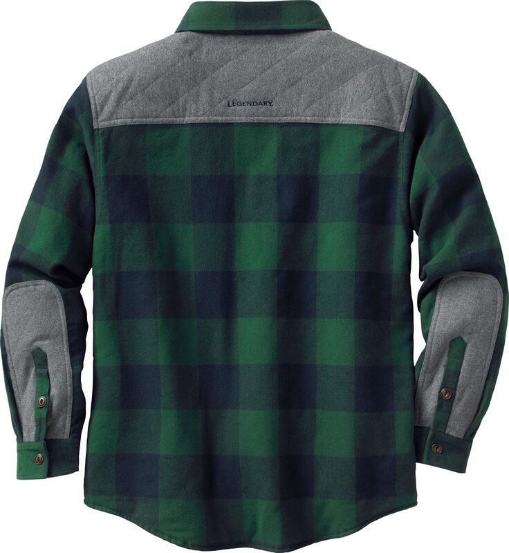 Men's Woodsman Quilted Flannel Shirt Jacket image number 1