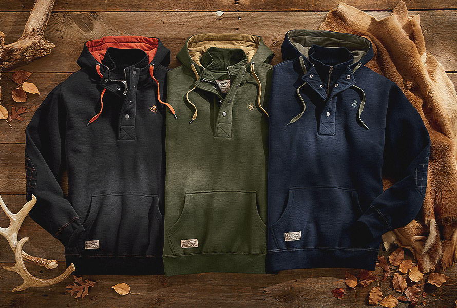 Men's Tough as Buck 1/4 Zip Action Hoodie